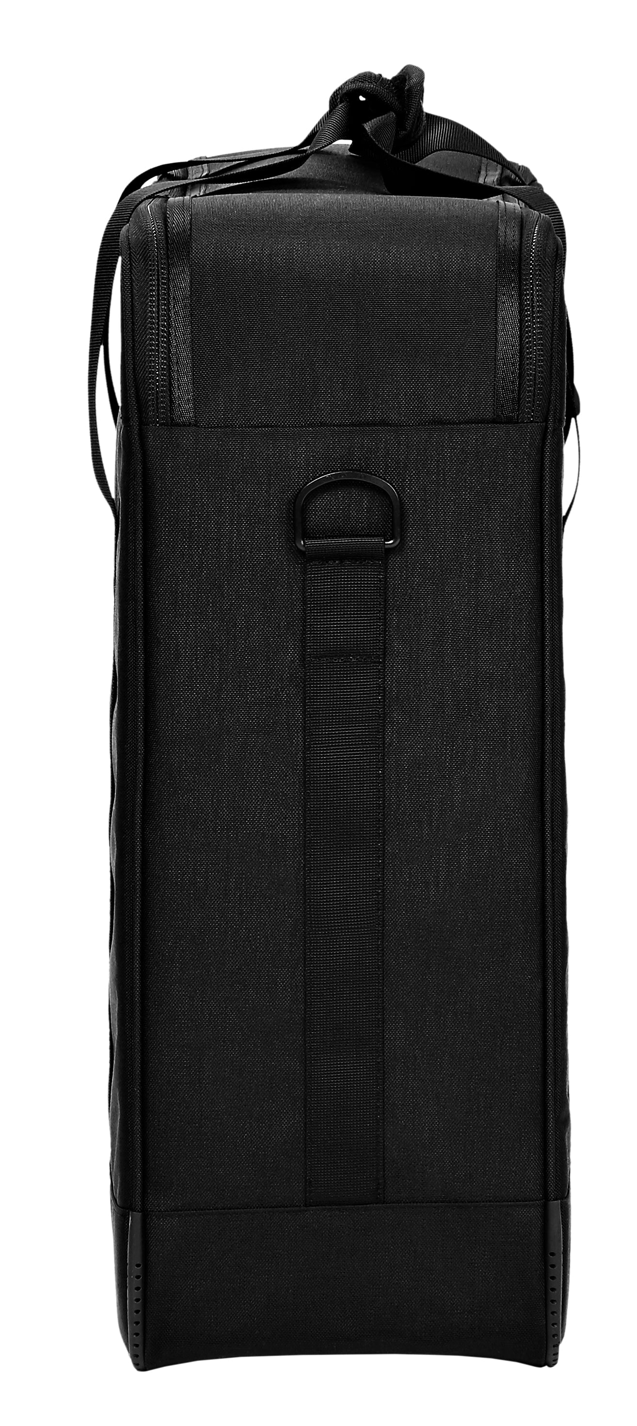 Side view of the Profoto Carry Case for the Profoto Softlight Beauty Dish. Shown on a white background. 