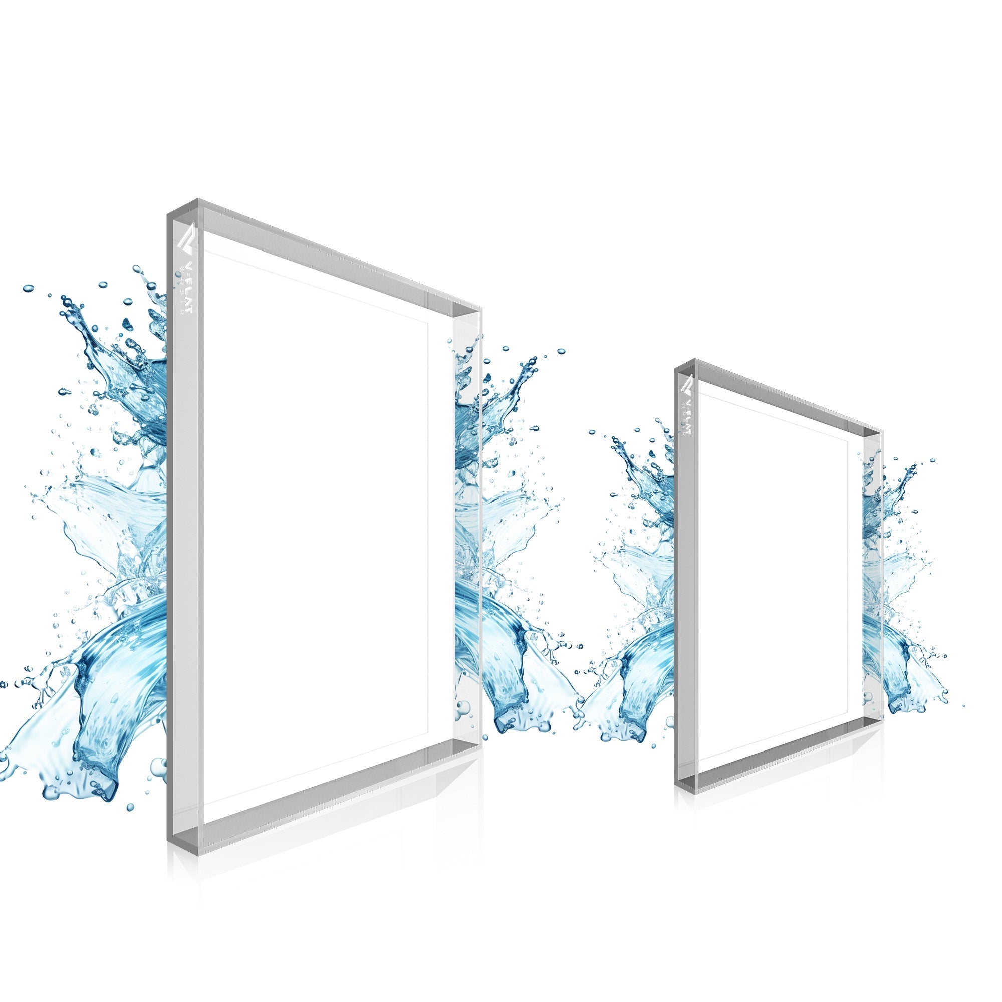 V-Flat Aqua Tray Kit (x2) shown with a water effect for illustrative purposes. 