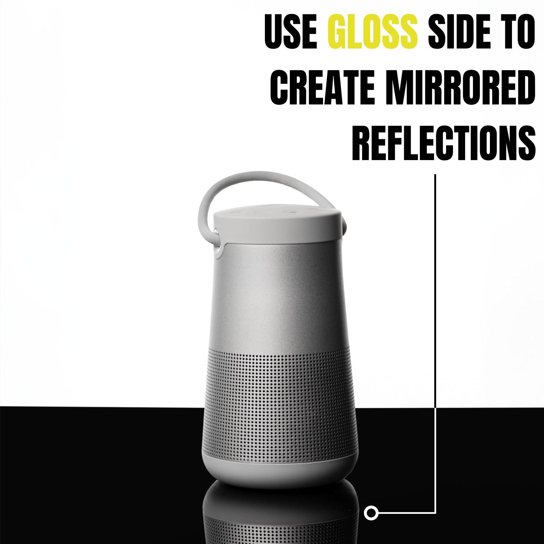 Product image using the V-Flat Black Gloss/Black Matte Duo Board.