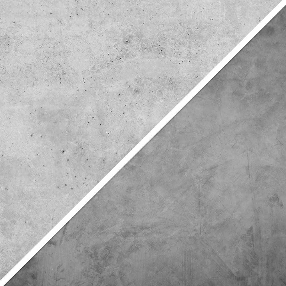 V-Flat Iced Concrete/Midnight Cement - XL Duo Board with both sides shown.