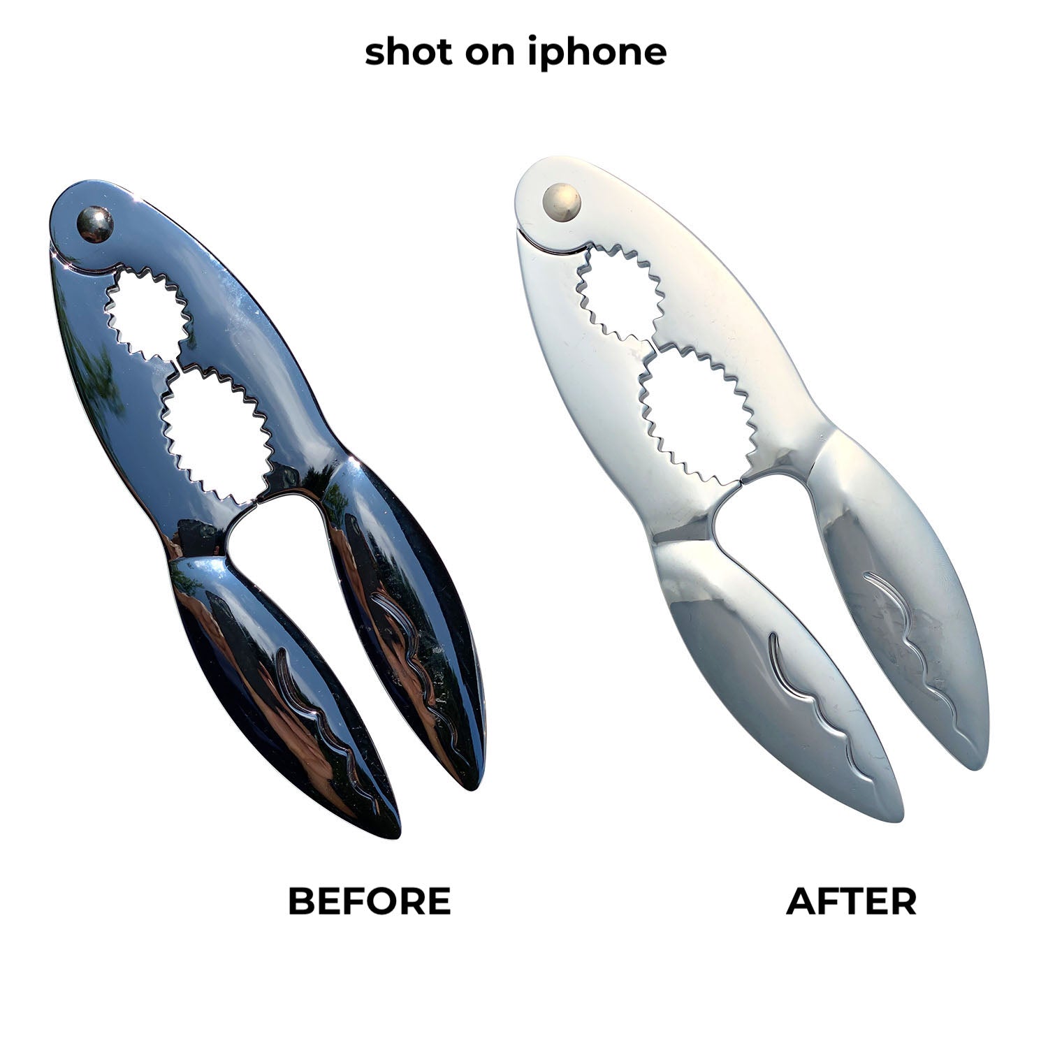 Before/After using the V-Flat Light Cone - Phone.