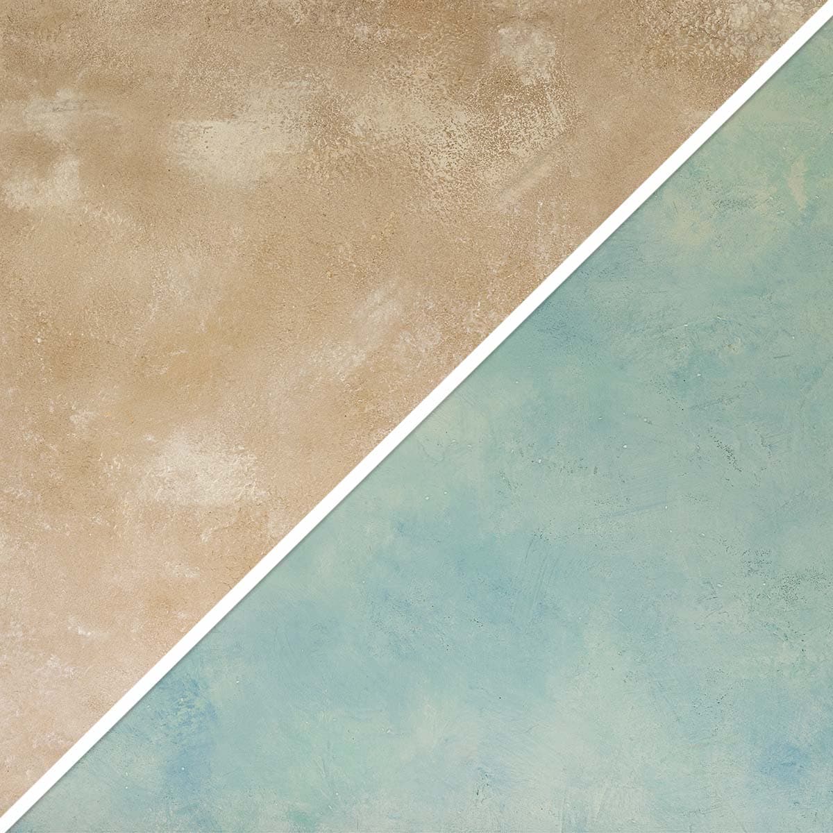 Two sides of a V-Flat Miami Sky/Sahara Sand - XL Duo Board shown next to eachother.