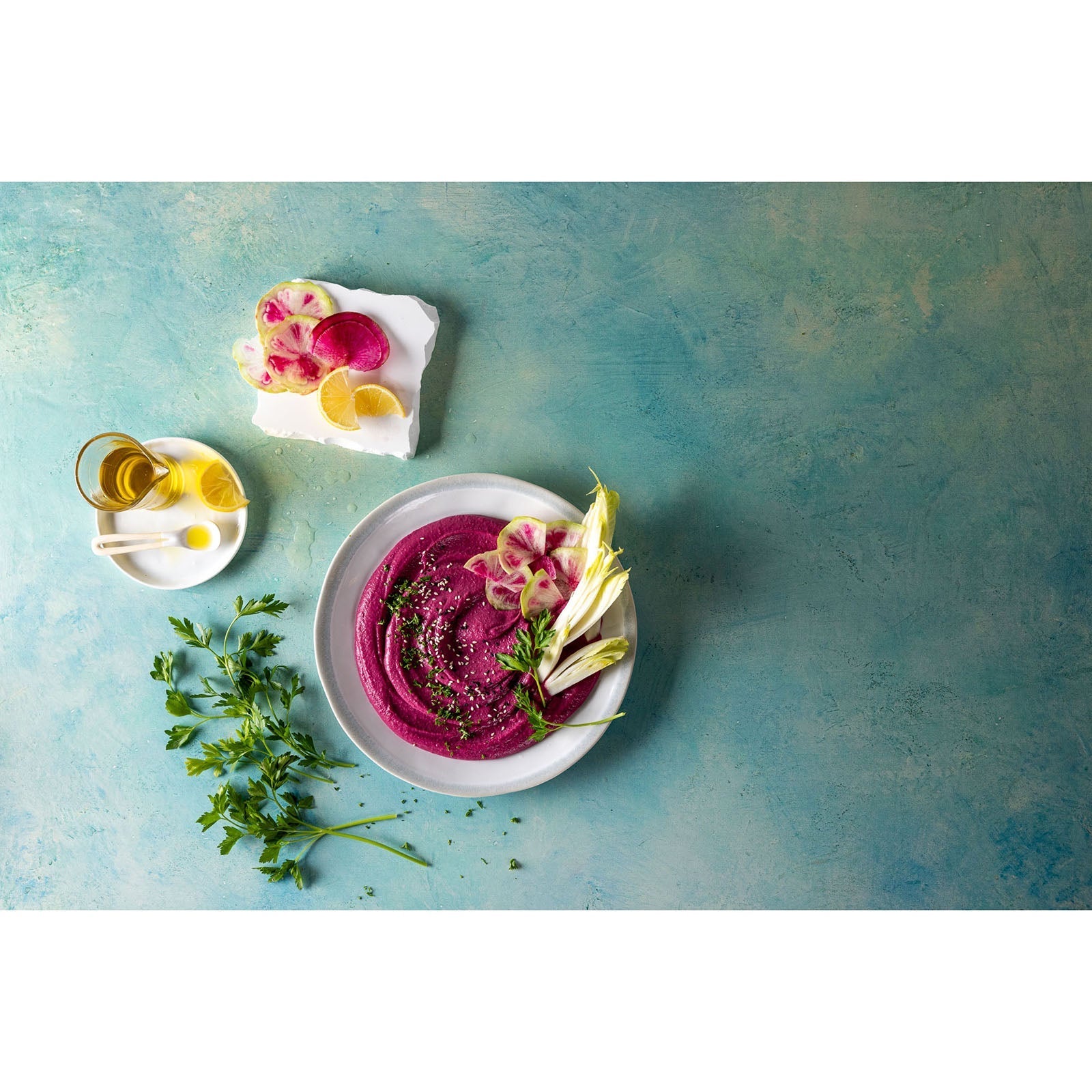 Final image using the V-Flat Miami Sky/Sahara Sand - XL Duo Board.