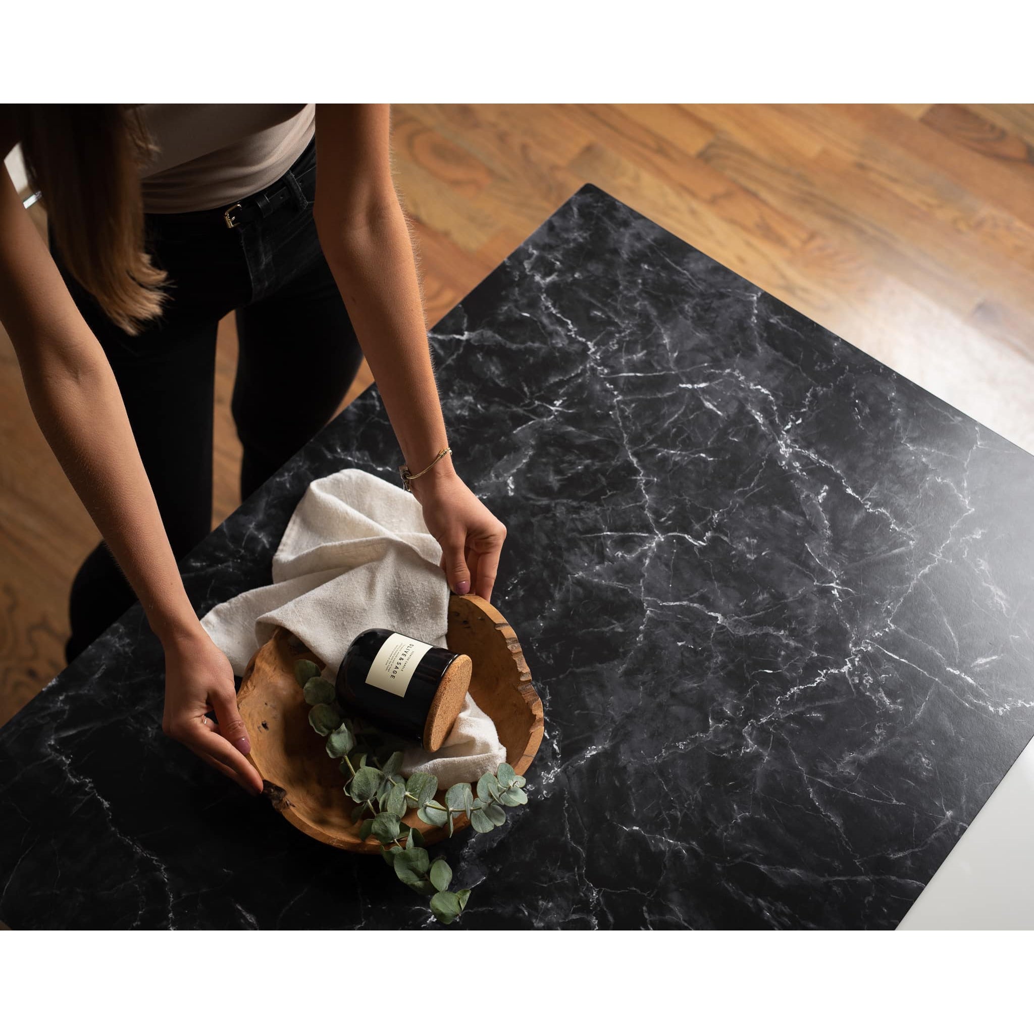 V-Flat Onyx Marble/Alpine Marble - XL Duo Board.