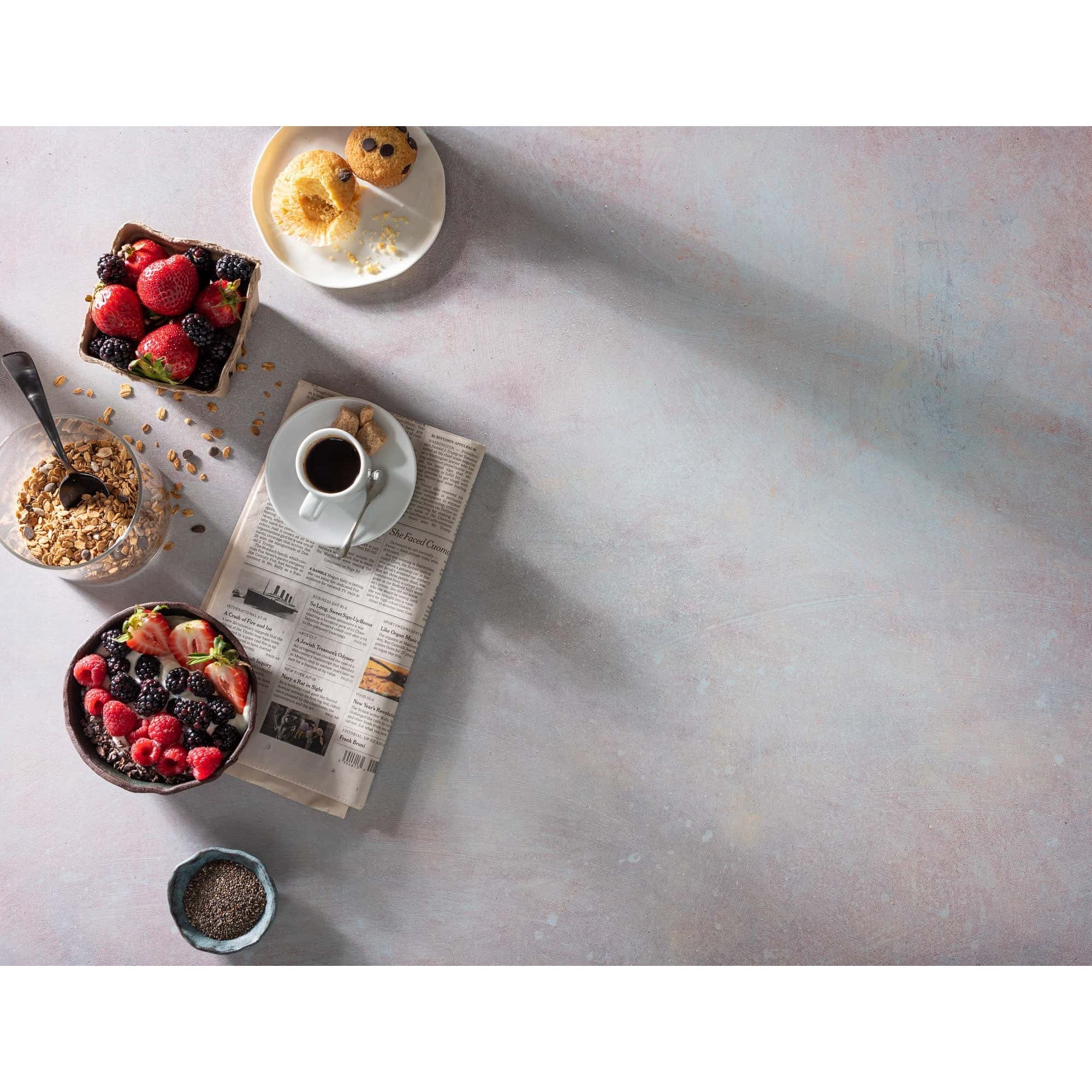 Final outcome utilising the V-Flat Rosé Hue/Washed Pigment - XL Duo Board.