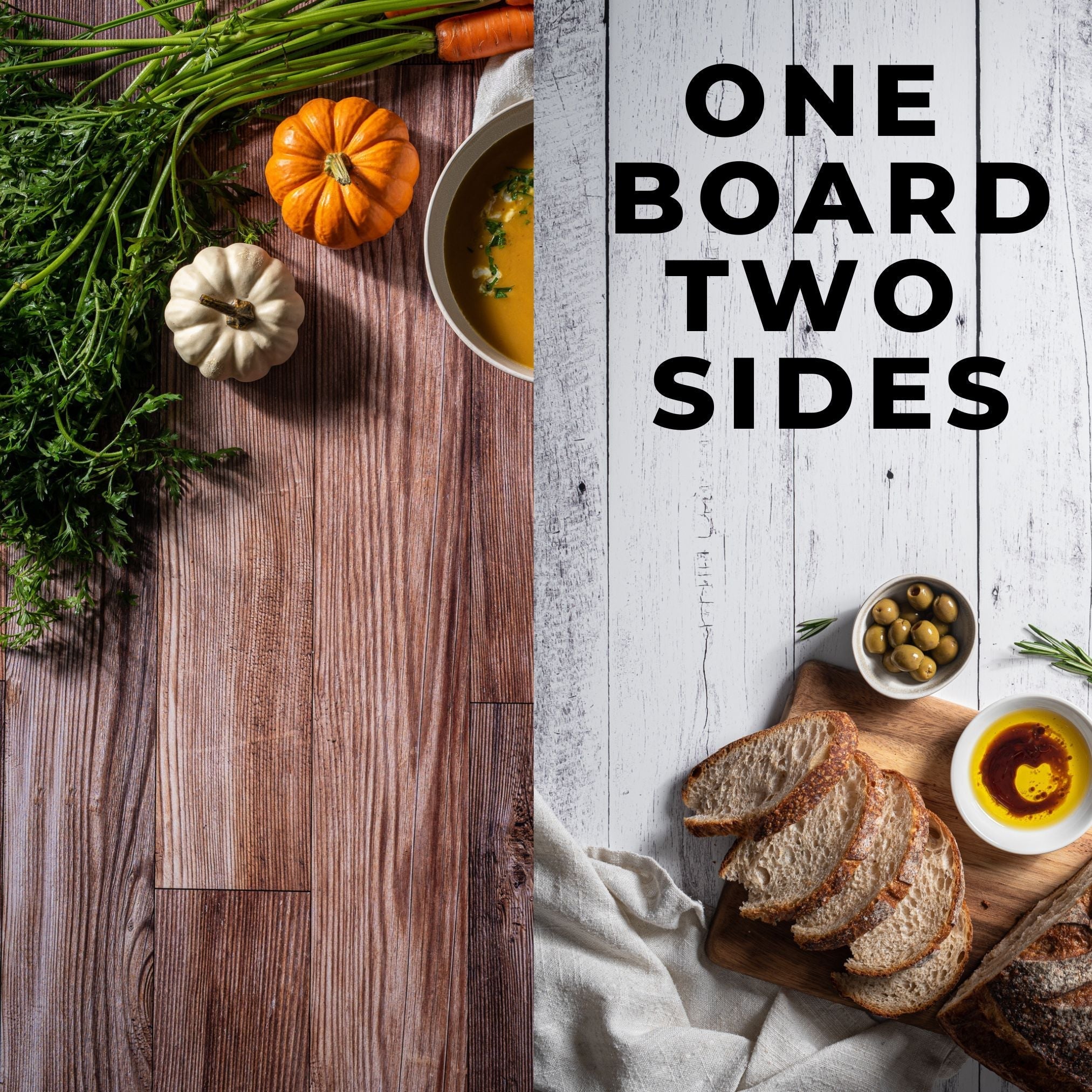 V-Flat Whitewash/Hickory Planks - XL Duo Board