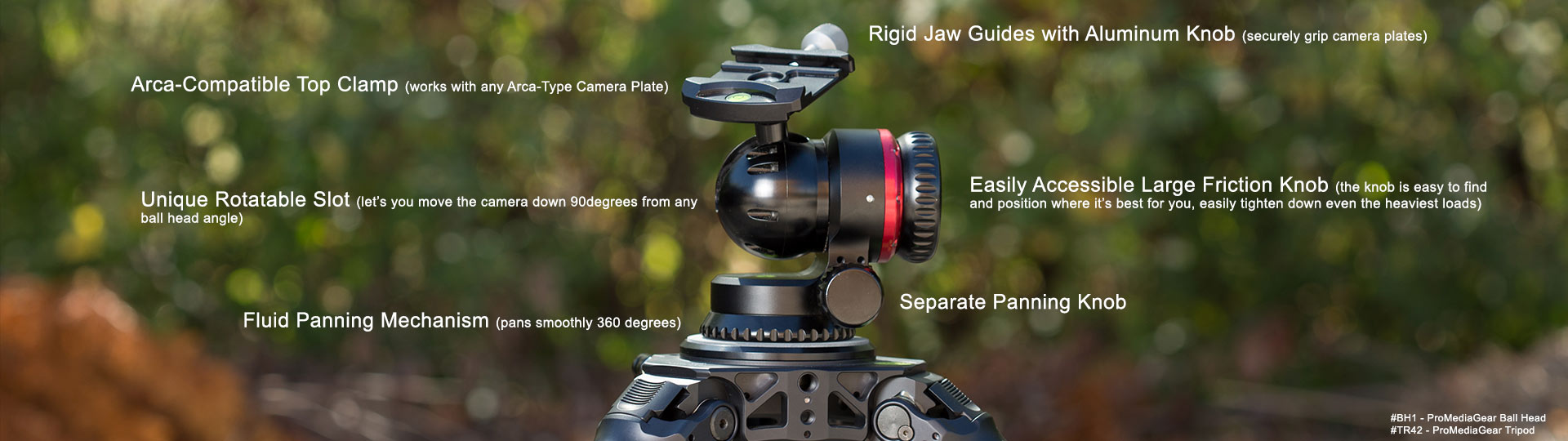 ProMediaGear PMG Pro Ball Head with Arca-Type Clamp