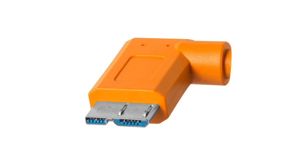 TetherPro USB-C to 3.0 Micro-B Right Angle CUC33R15-ORG - 15′ (4.6m)