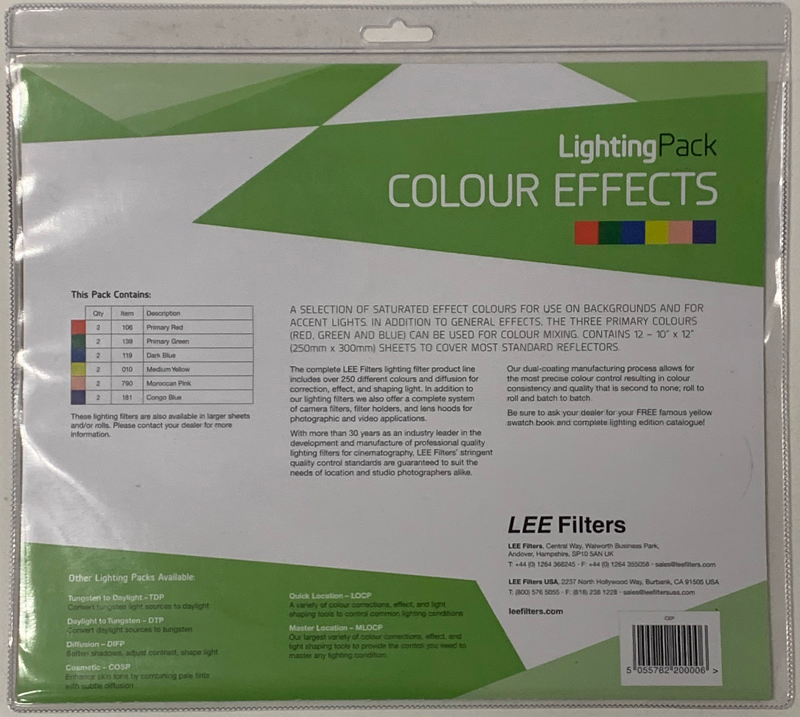 LEE Filters Colour Effects Studio Pack