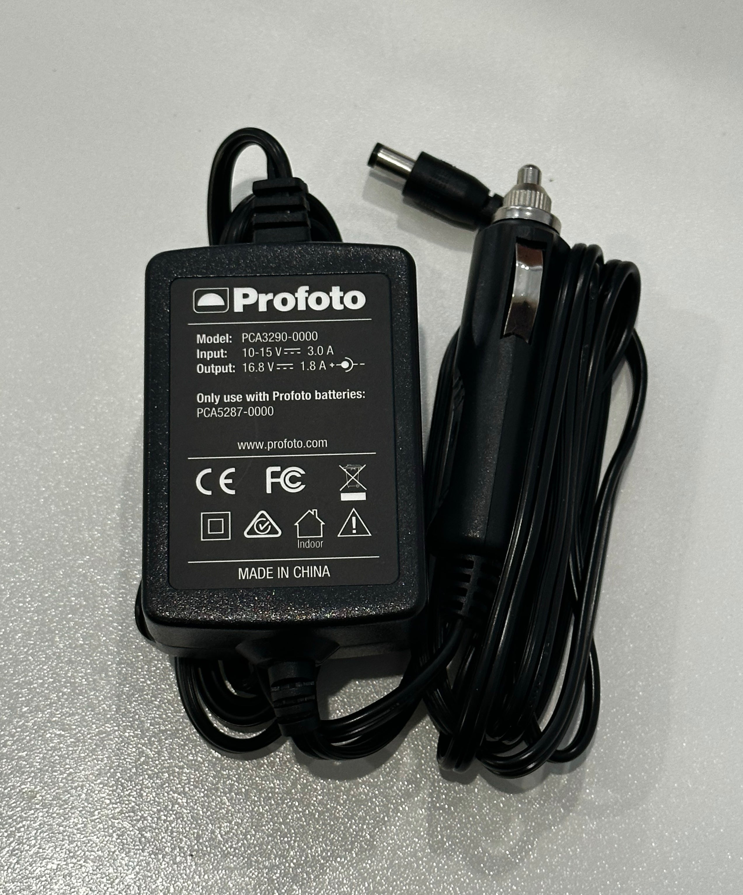 Profoto B1, B1X and B2 250W/s pack car charger