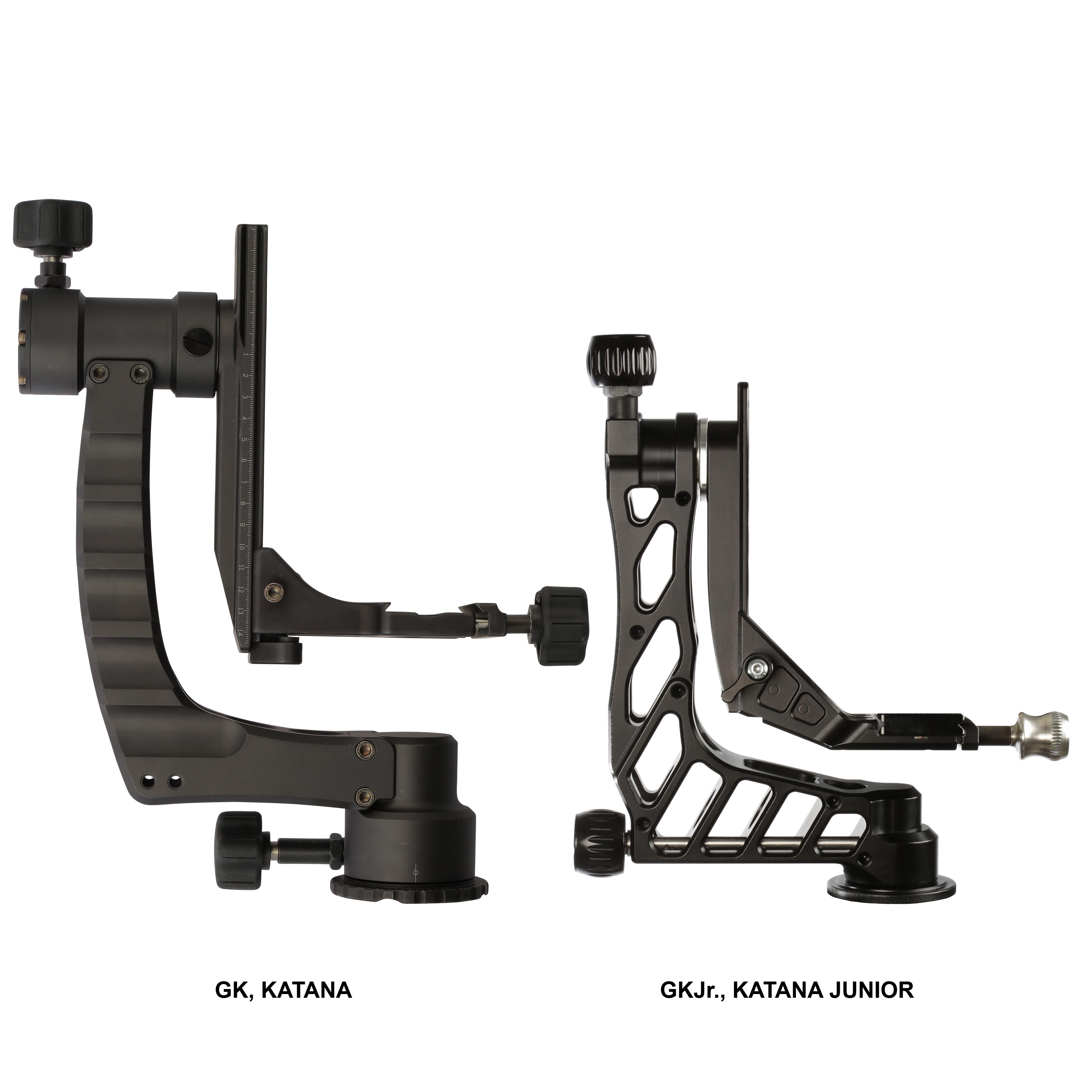 ProMediaGear Katana, and Katana Junior Gimbal comparison