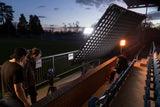 Manfrotto Skylite Rapid DoPchoice 60 Degree SNAPGRID® 3m x 3m being used outside in the dark
