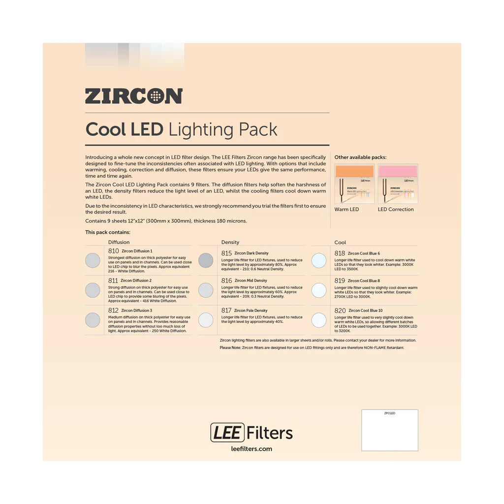 LEE Filters Zircon Cool LED Lighting Pack