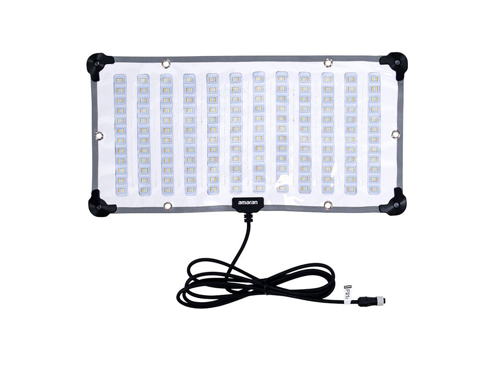 F21x LED Panel with connecting cable on a white background.  