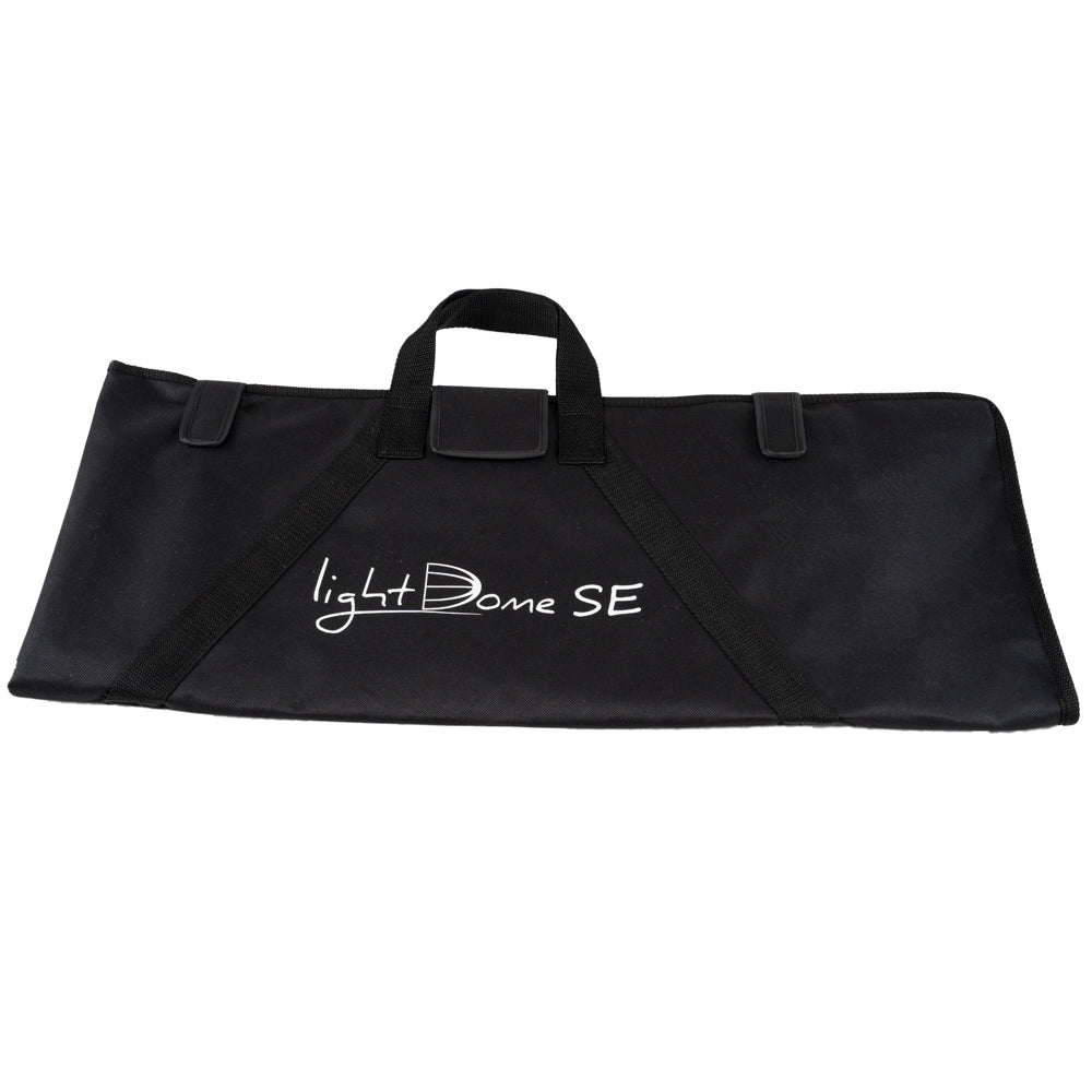 Softbox Protective bag ideal for travelling on a white background.