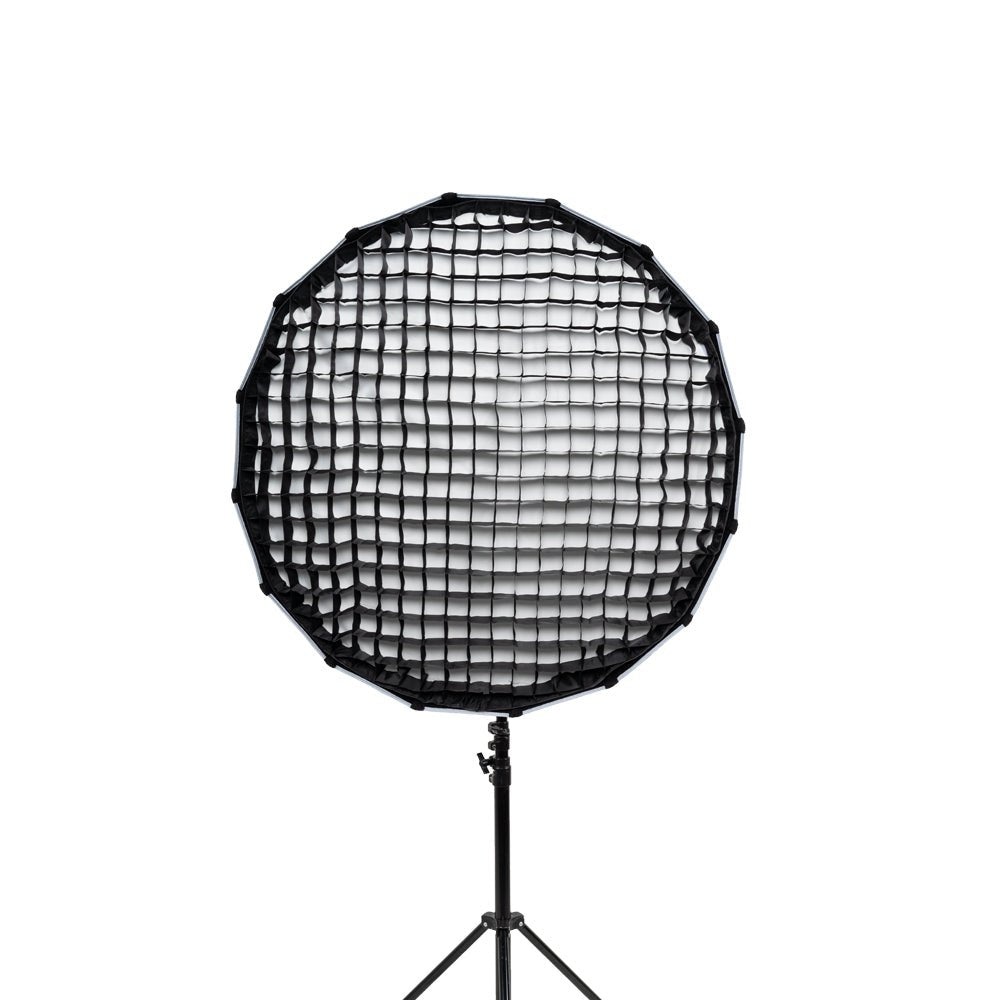 Aputure softbox with a fabric honeycomb grid on a white background.