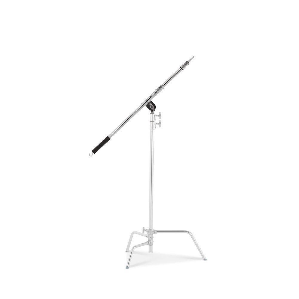 Avenger D600 Mini Boom in Chrome Steel with Built-In Grip Head with a ghosted C stand