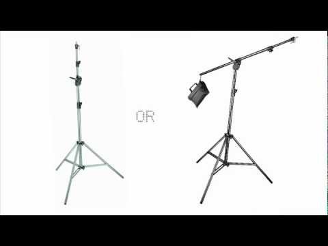 Video of the Manfrotto Black Alu Combi-Boom Stand with Sandbag