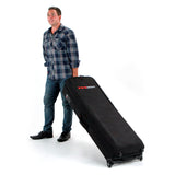 Person With Matthews C-Stand Rolling Kit Bag