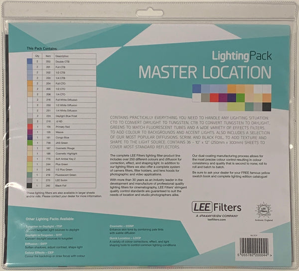 Lee Filters 10x12" Lighting Pack: Tungsten To Daylight Color Correction Gel Sheets