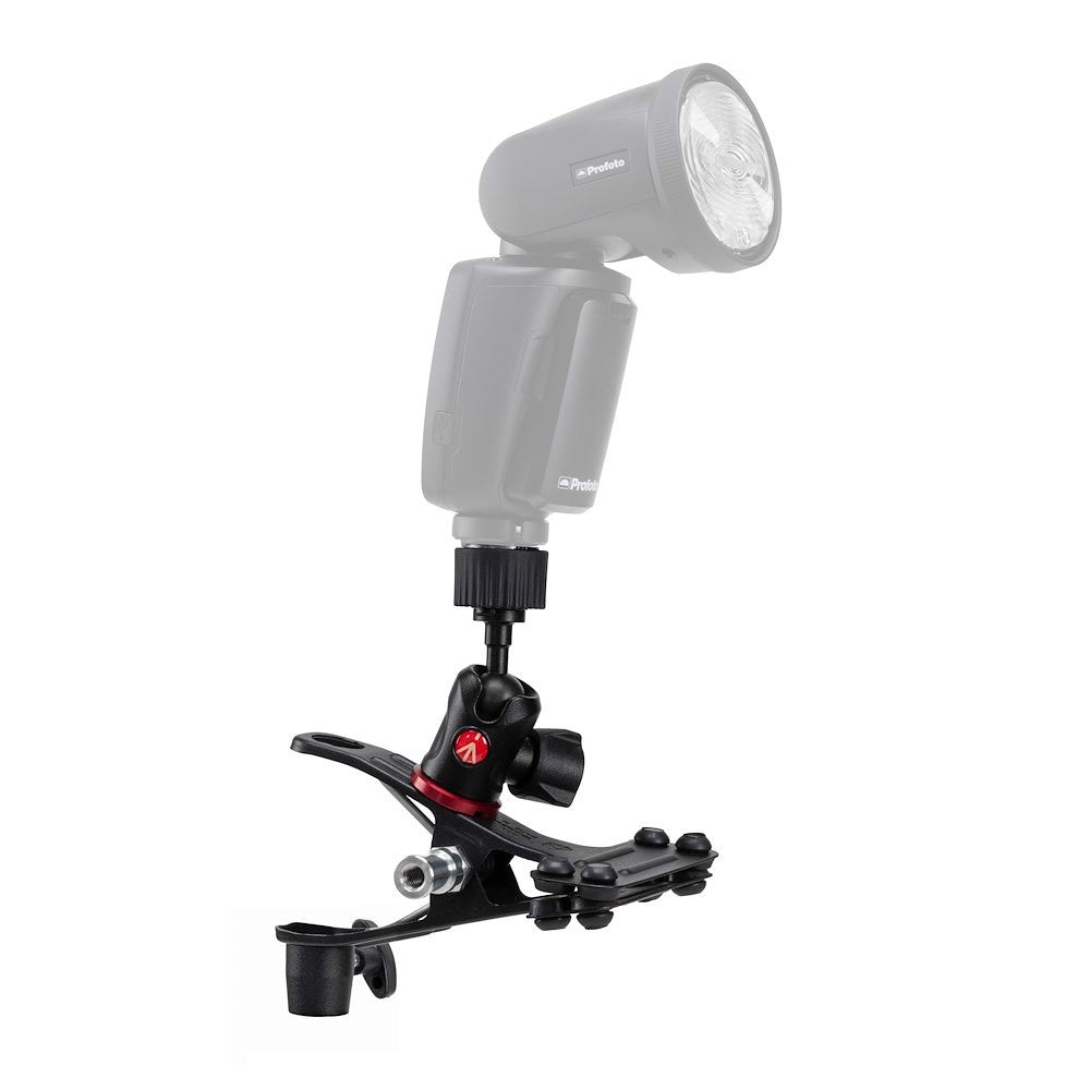 Manfrotto Cold Shoe Spring Clamp Shown Used With Profoto A Series