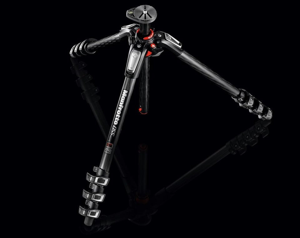 Manfrotto 055 Carbon Fibre Photo Tripod, 4-section