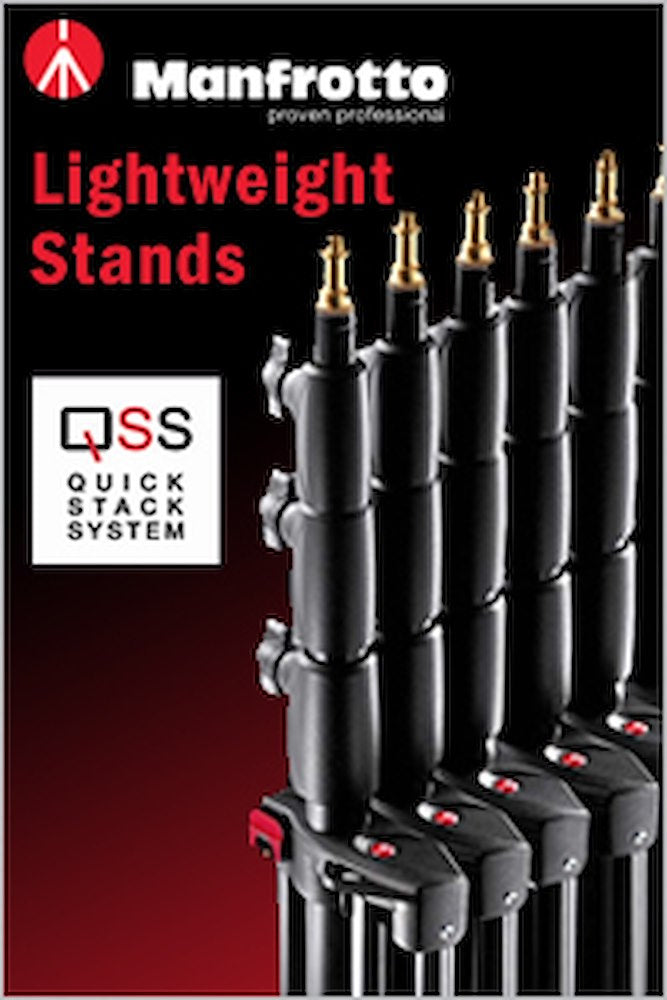 Manfrotto Mini Compact Air Cushioned Light Stand - 7' (2.1m) Quick Stack System