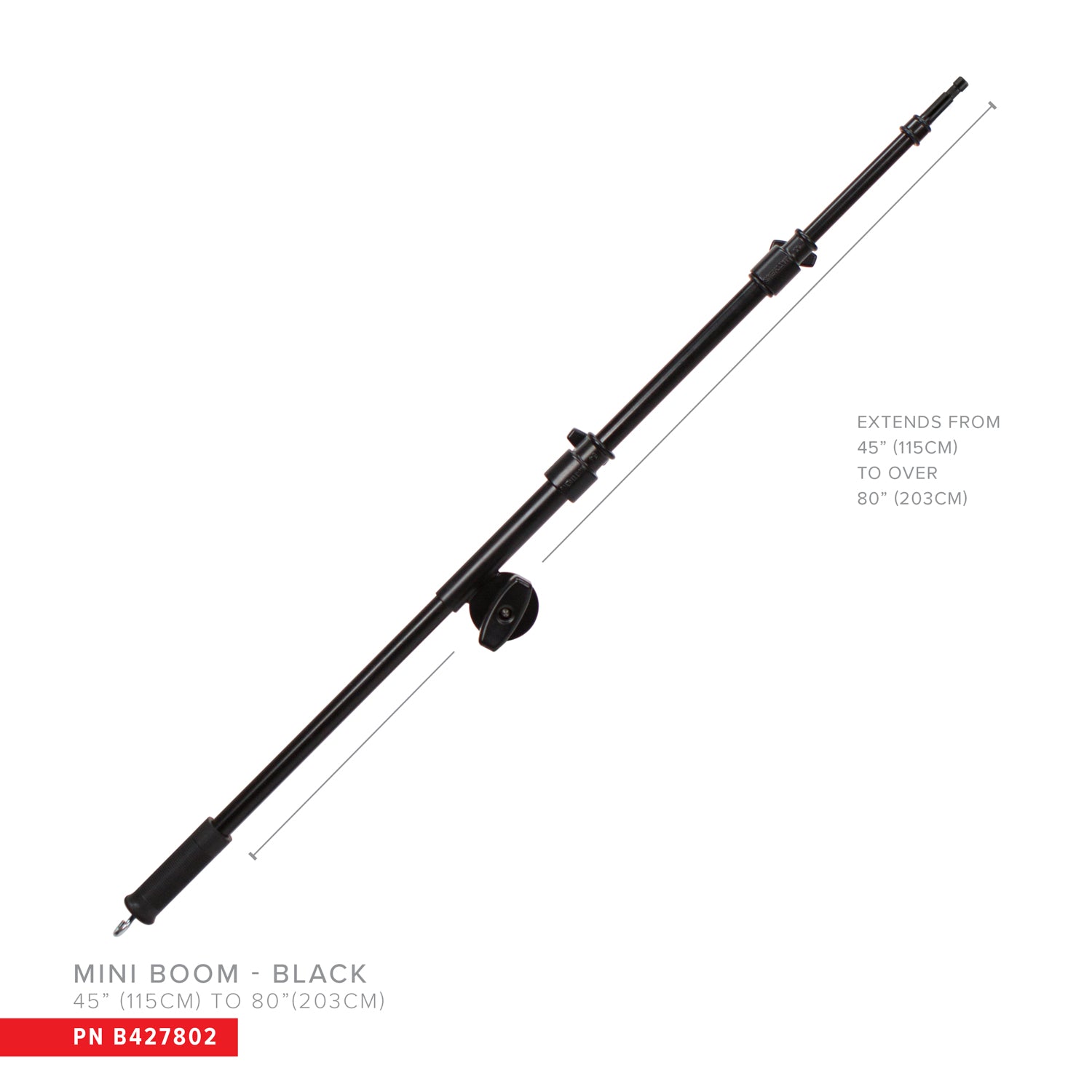 Matthews BLACK Mini Boom (45-80")