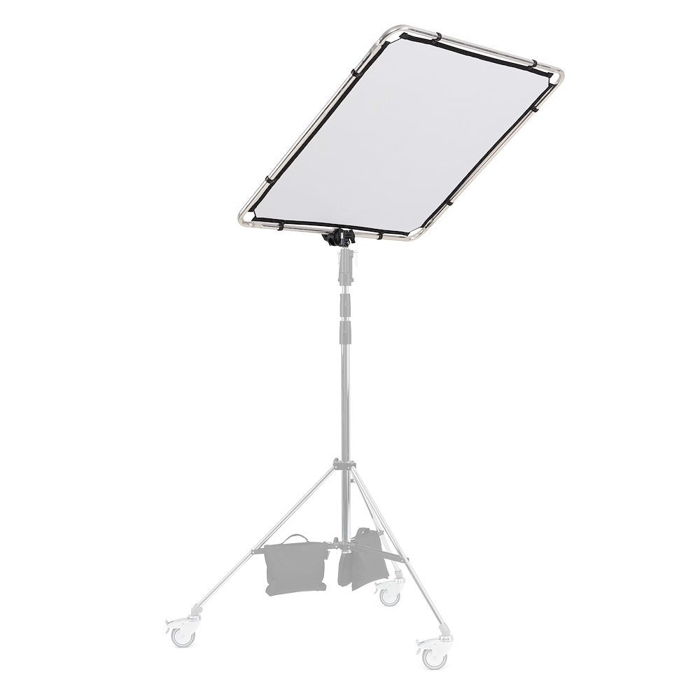 Manfrotto Pro Scrim All In One Kit 1.1x1.1m Small held on a ghosted stand