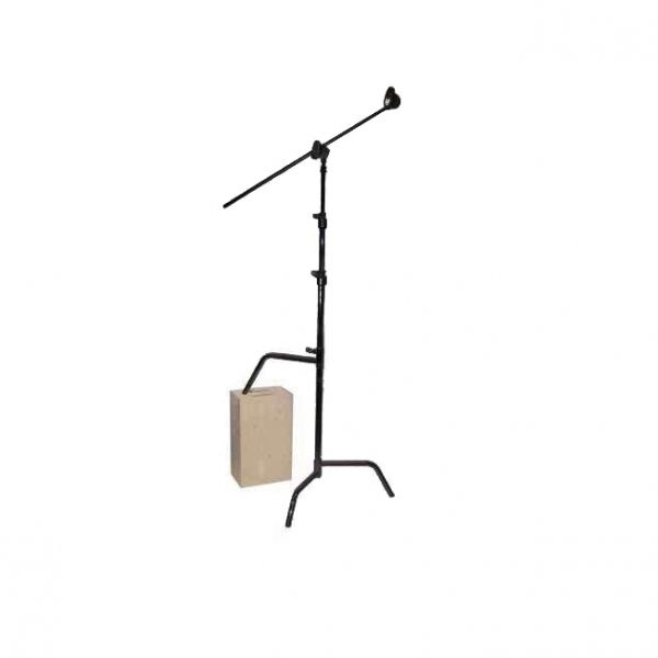 Matthews Hollywood Black 40" C-Stand Double Riser Sliding Leg, w/ Grip Head and 40" Arm - 10.5' (3.2m)