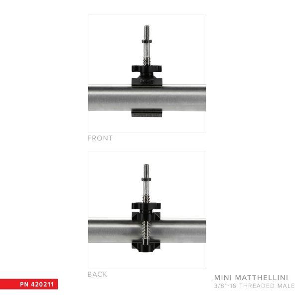 Matthews Mini Matthellini Clamp - 2" End Jaw with 3/8" thread