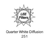 Lee Filters Rolls - 251 Quarter White Diffusion -  7.62m x 1.22m (25' x 48")