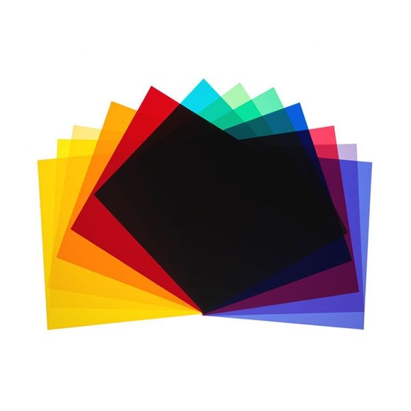 Broncolor Colour Filters for P65, P45, PAR and Background Reflector (Set of 12 pieces)