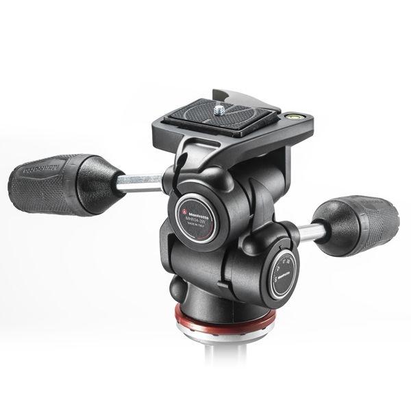 Manfrotto 3 Way head w/ RC2 in Adapto w/ retractable levers for 290 Series