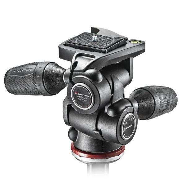 Manfrotto 3 Way head w/ RC2 in Adapto w/ retractable levers for 290 Series