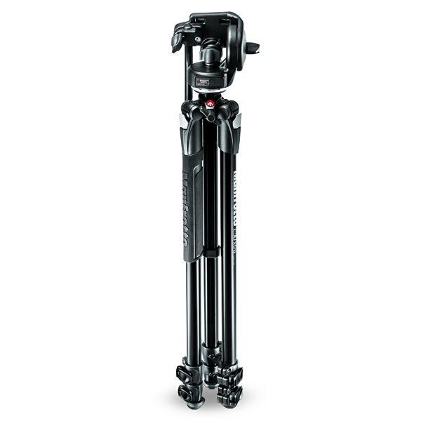 Manfrotto 290 XTRA Kit, Alu 3 sec. tripod with fluid head