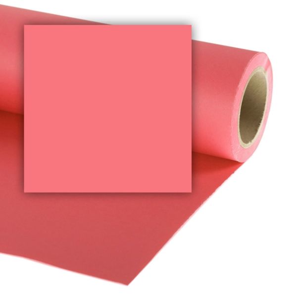 Colorama 1.35 x 11m (53" x 36ft) Coral Pink Background Paper