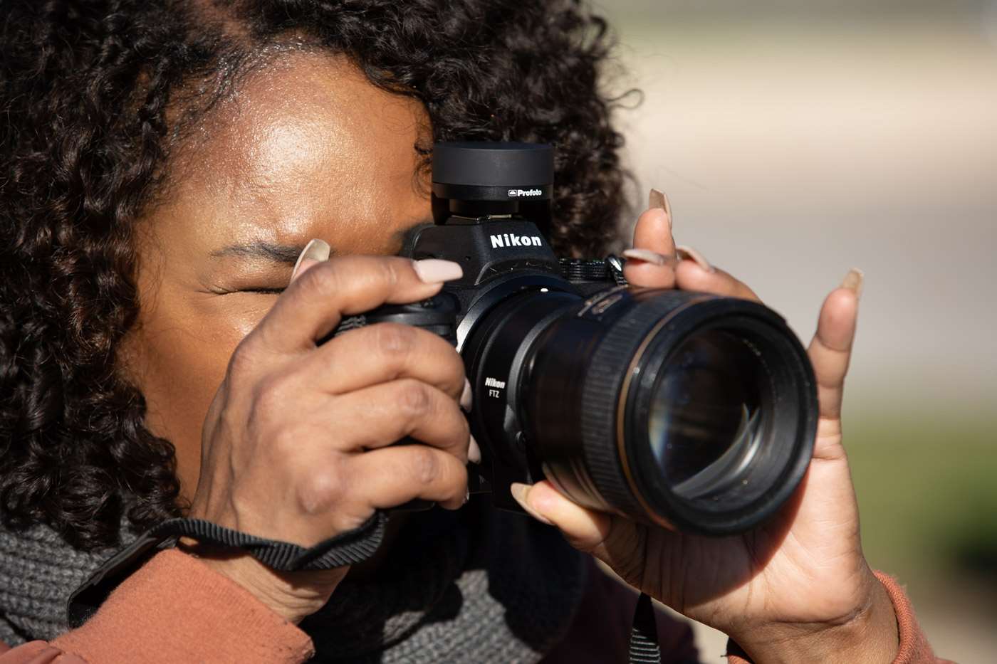 The Profoto Connect being used on a photo shoot