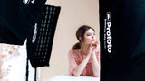 Profoto softgrid being used on a photoshoot