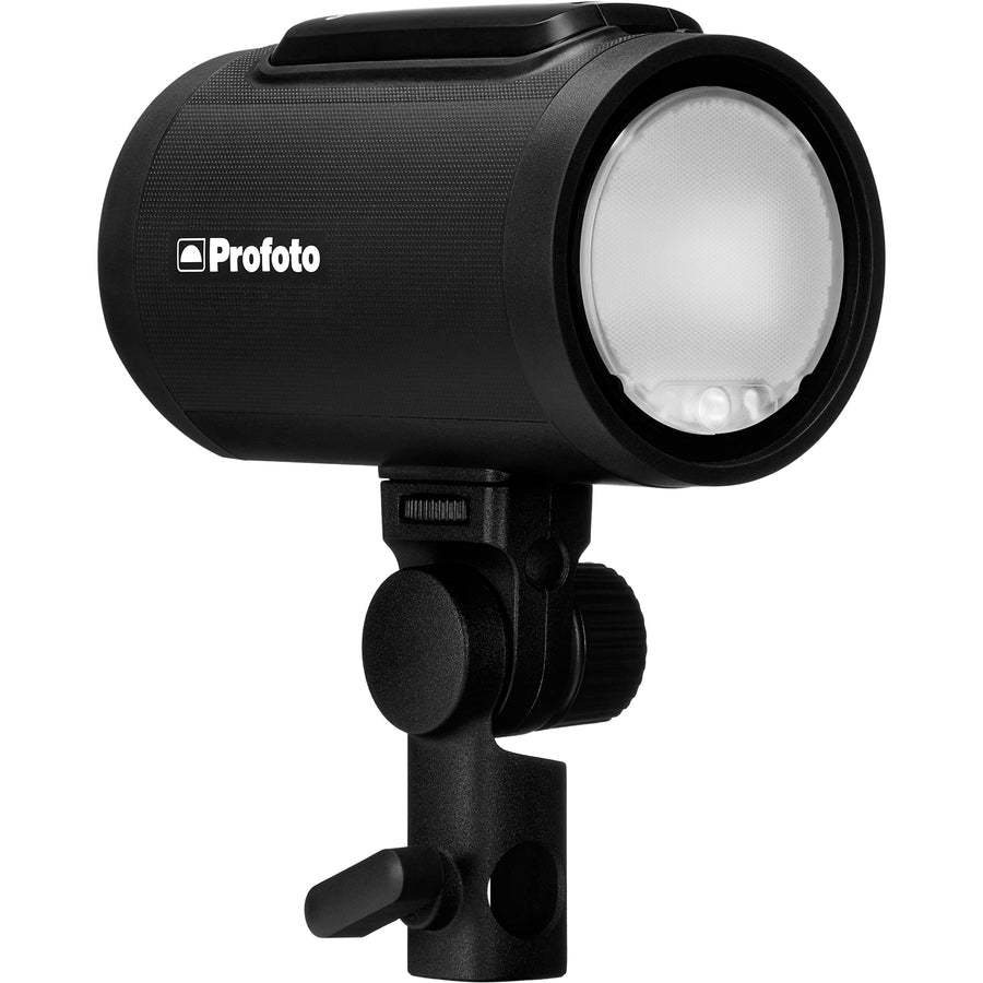 Front 3/4 view of a Profoto A2. Great light that's always with you.