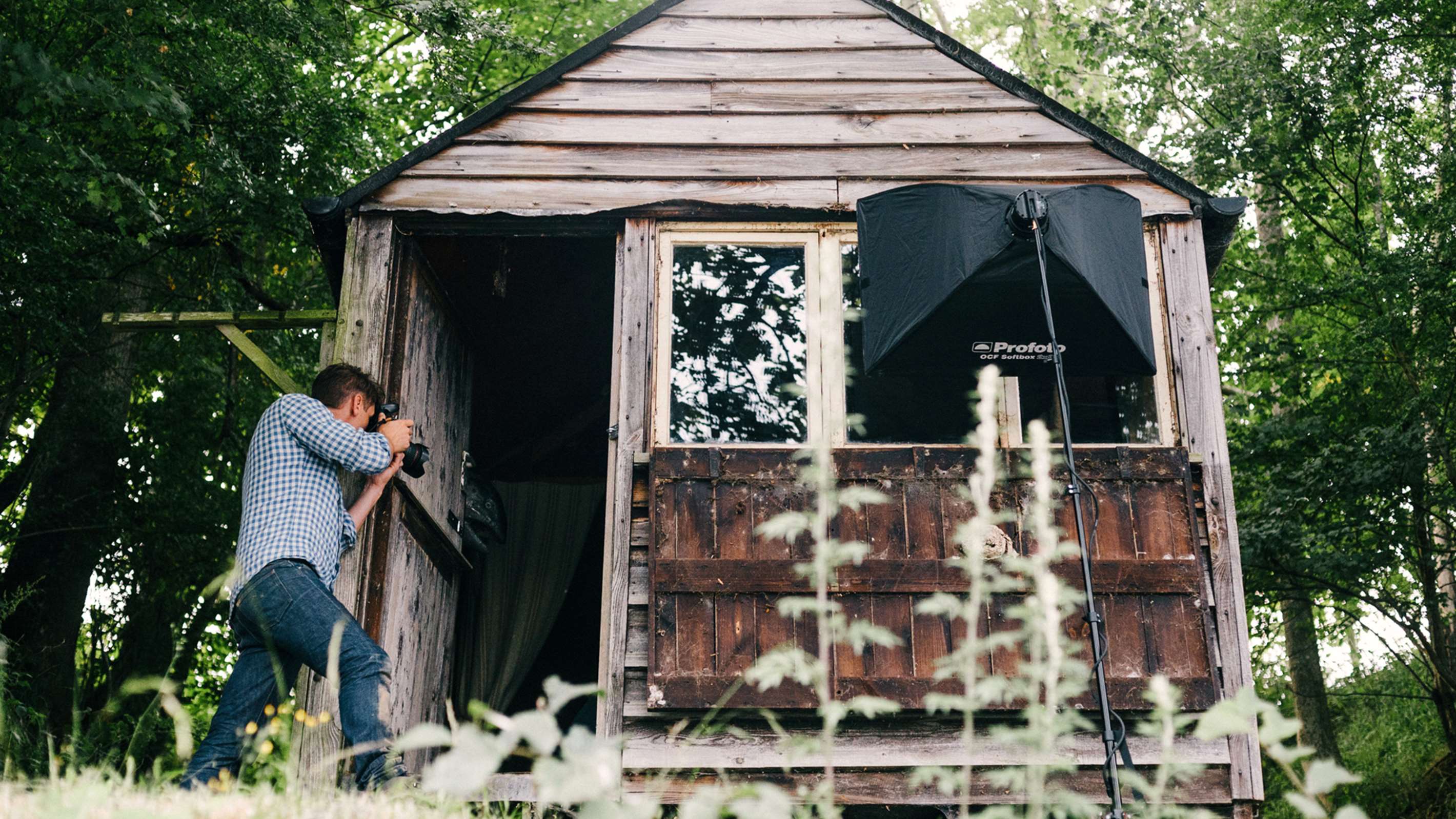 Profoto OCF Softbox being used on a location shoot