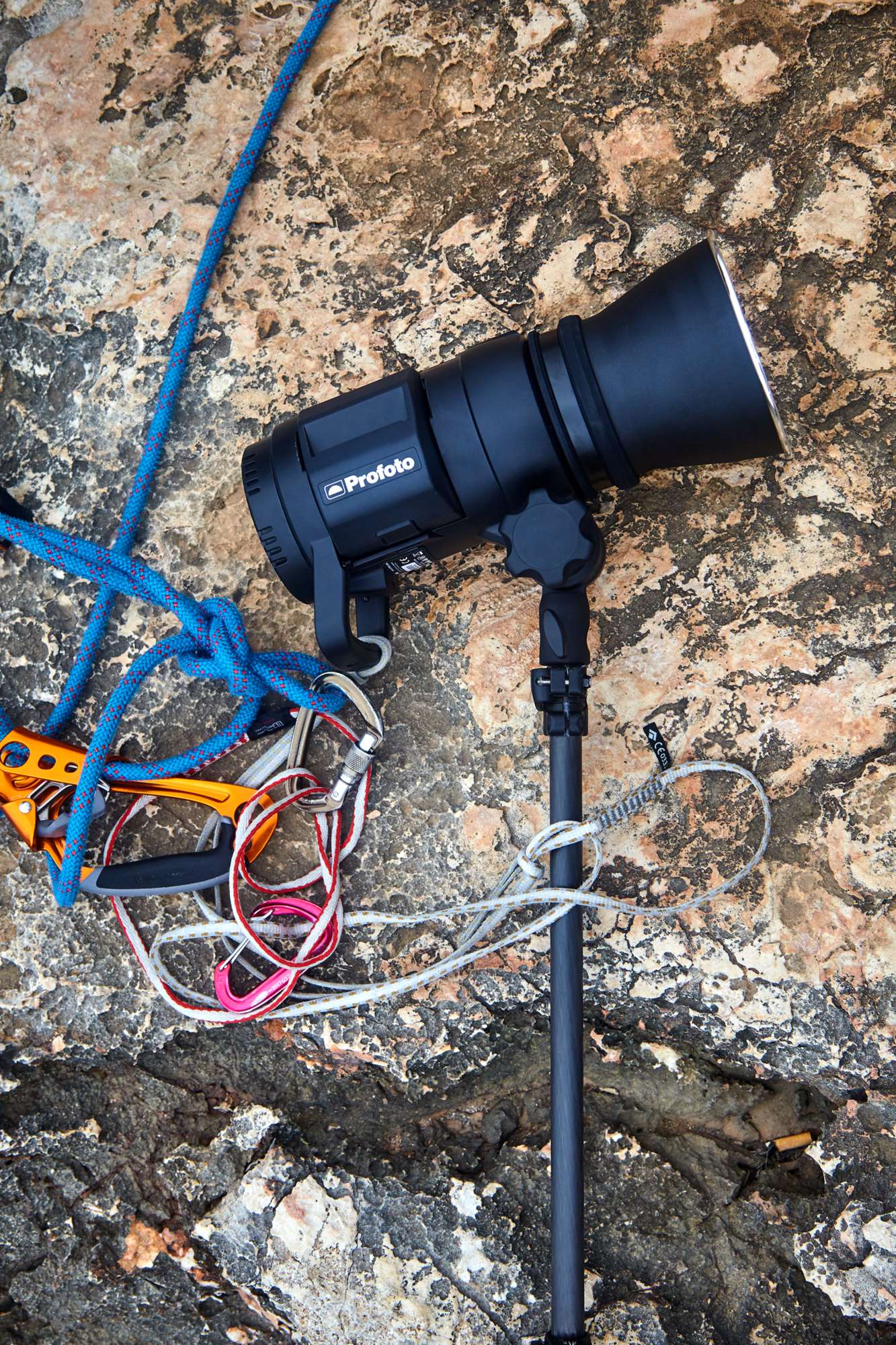 Profoto OCF Zoom Reflector being used on a coastal location shoot 