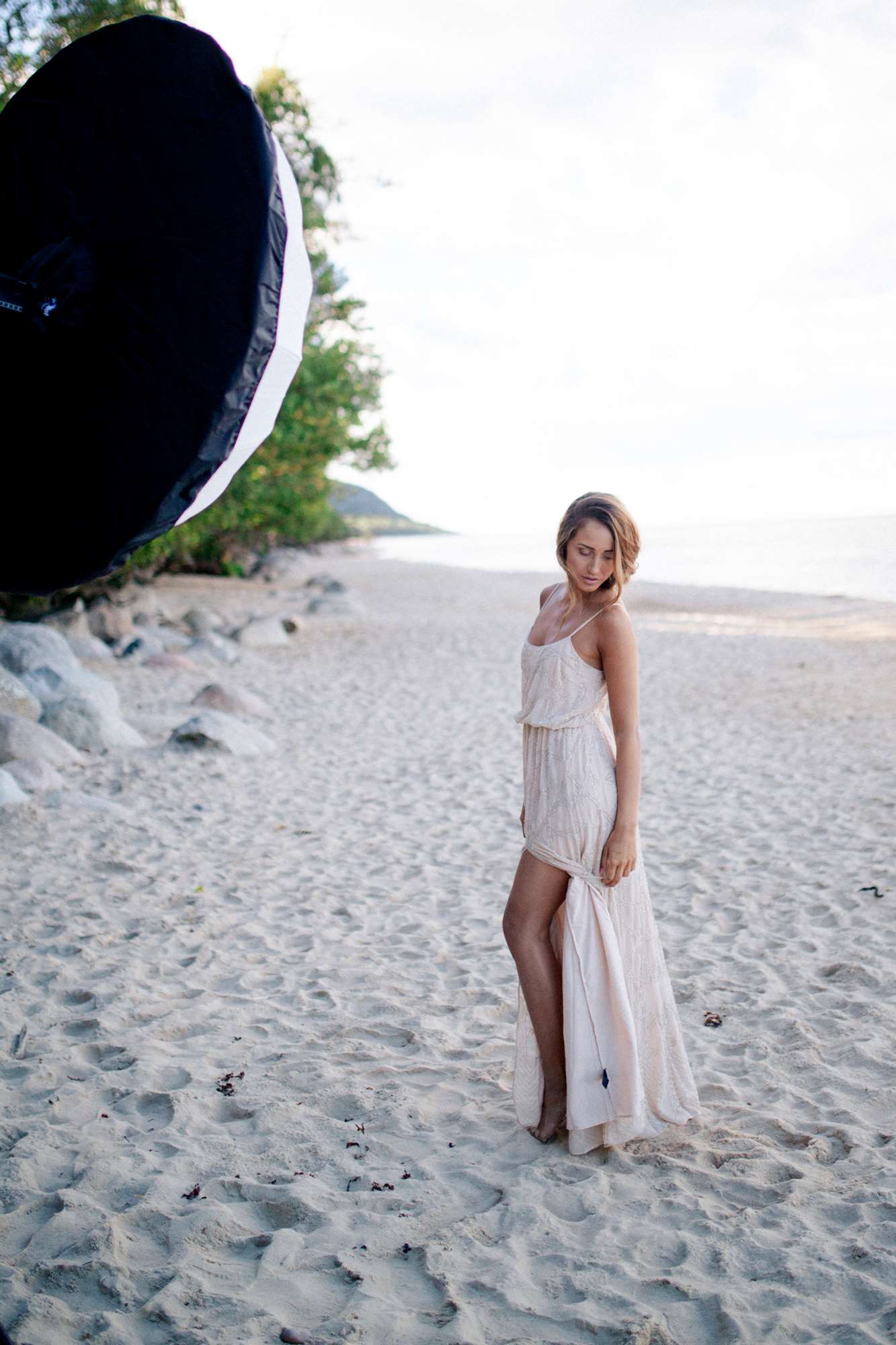 Profoto Umbrella Backpanel being used on a photo shoot