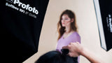 The Profoto RFi Softbox Octa being used on a photo shoot