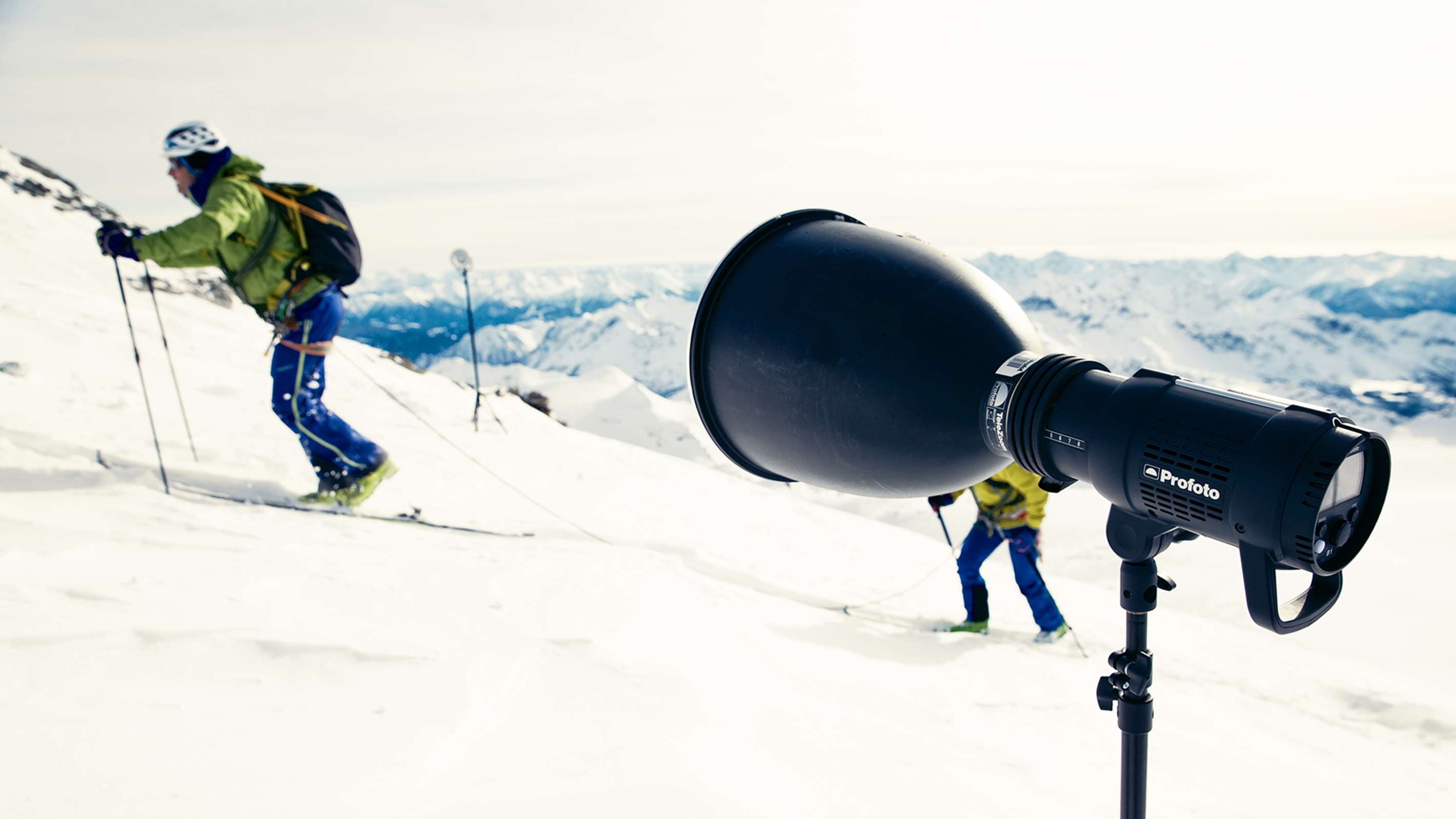 The Profoto TeleZoom Reflector out on a photoshoot