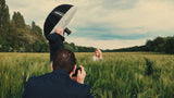 Umbrella Large Diffuser being used on a location shoot