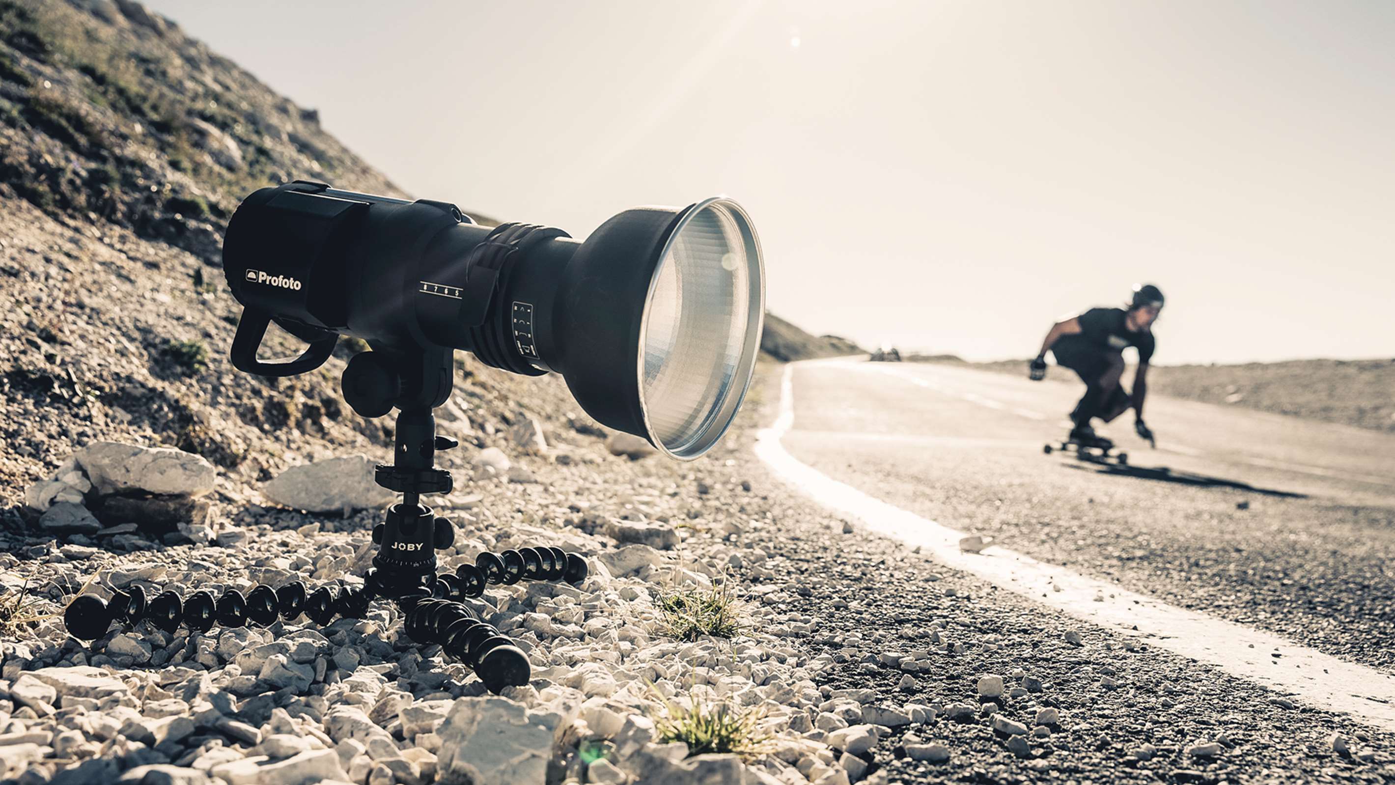 Profoto Zoom Reflector being used on a location shoot