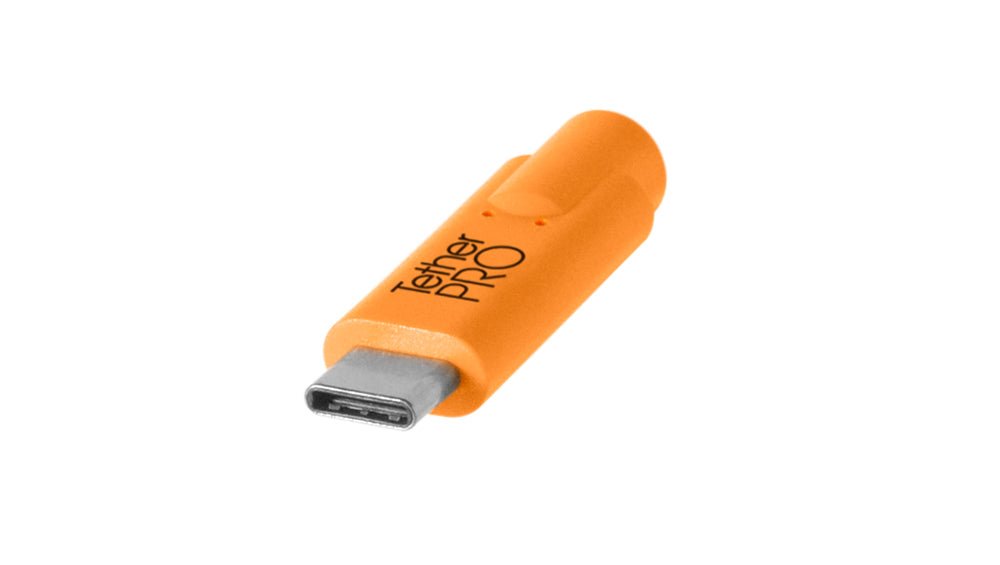 TetherTools USB-C to USB-C, 15' (4.6m) Orange Cable