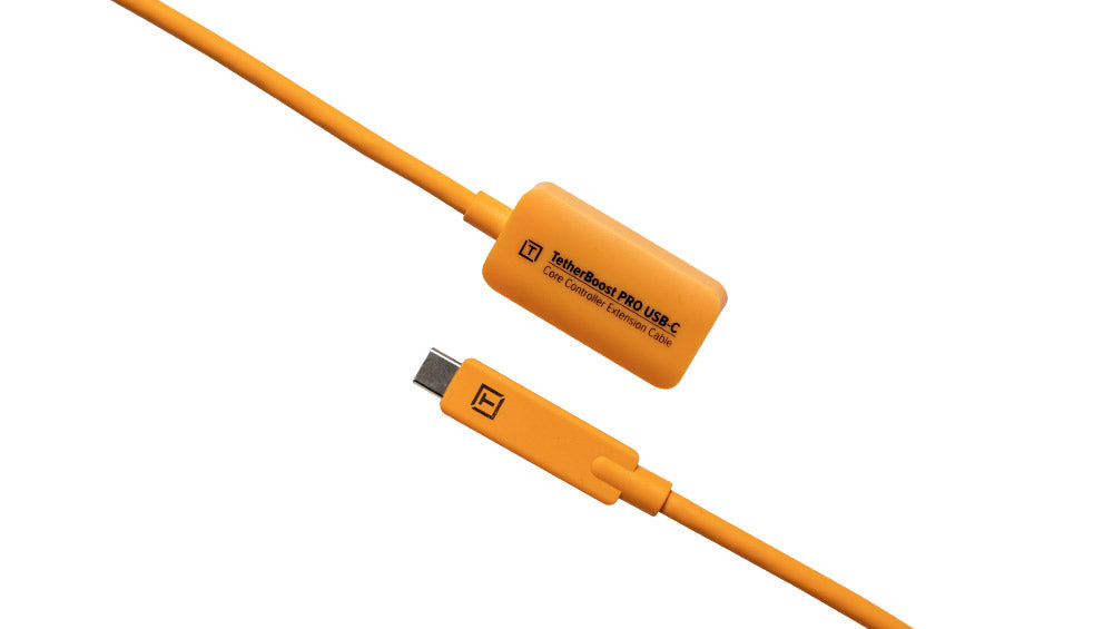 TetherTools USB-C Core Controller Extension Cable (5m) Orange Cable
