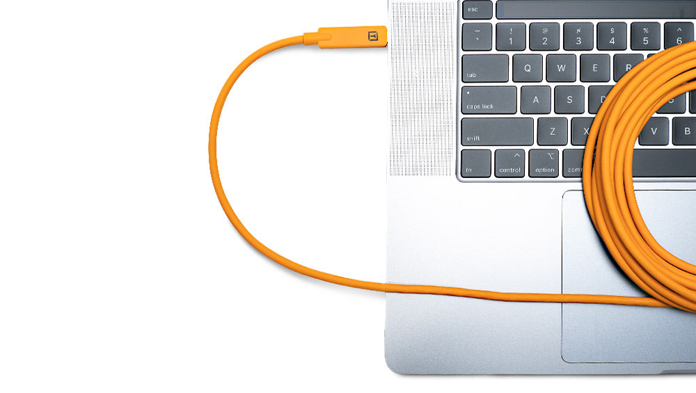 TetherTools USB-C Core Controller Extension Cable (5m) Orange Cable